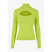 Womens turtleneck with long sleeves - yellow