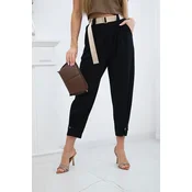 Kesi Włoski Summer Punto trousers with leg closure black