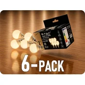 V-TAC LED žarnica E14, 4,5W, 470lm, P45, 180°, paket 6 kosov