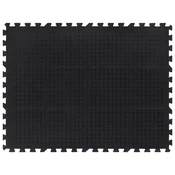 Vidaxl Gumijasta talna plošča črna 12 mm 90x120 cm