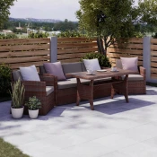 Mömax Lounge Garnitura Seline, Rjava, 4-Delno