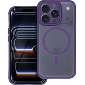 FULL MATTE MAG COVER ovitek, združljiv z MagSafe za SAMSUNG S26 vijoličen