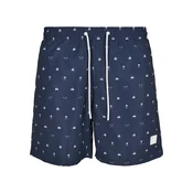 Urban Classics Kratke kopalne hlače  marine / bela