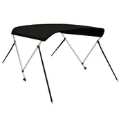 Vidaxl Bimini tenda z 2 lokoma črna 180x150x110 cm