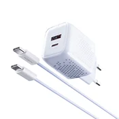 Moxom Kucni punjac MX-HC206 18W FAST PD 20W Type C na Type C, Plavi