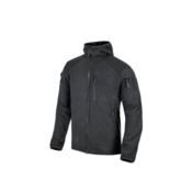 Flis majica HELIKON Alpha Hoodie s kapuco - črn