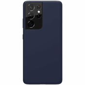 Nillkin Flex Pure Pro tekoči silikonski ovitek za Samsung Galaxy S21 Ultra 5G moder