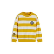 TOMMY HILFIGER Majica svetlo rumena/bela