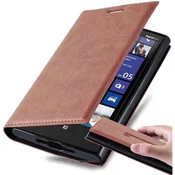 Cadorabo Cadorabo Ohišje, združljivo z Nokia Lumia 920 v kapučino rjava - Zaščitni ovitek z magnetnim zapiranjem, stoječo funkcijo in režo za kartice, (20549332)