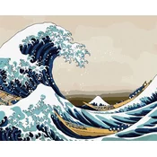 Rayher. Slikanje po številkah, Big wave in Kanagawa, 40x50 cm