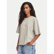 BOSS T-shirt C_Eregular_4 50566819 Zelena Relaxed Fit