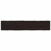 Stolna ploca tamnosmeda 200x40x(2-4) cm obradeno masivno drvo