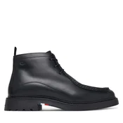 Gležnjarji Tommy Hilfiger Corporate Casual Lth Moc Chukka FM0FM05987 Črna