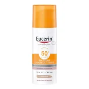 Eucerin Pigment Control tinted gel krema za zaštitu kože lica od sunca, srednje tamna nijansa SPF 50+