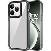 GS Ovitek za Realme GT 6 / 6T, Fusion Hybrid, prozoren / črn