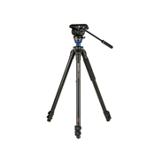 Benro A2573F Aluminijasti video tripod s S4 PRO plosko osnovno tekočo video glavo