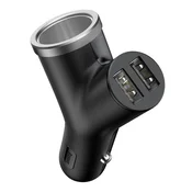 BASEUS adapter-razdjelnik za upaljac, 40W, CRNI BSC-C16N_B