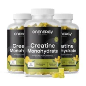 3x Kreatin monohidrat 3000 mg – ananas, skupaj 270 gumi bonbonov