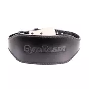 GymBeam Fitness Leather Belt Black