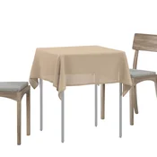 vidaXL Klobučevina za mizo Kvadrat Bež 140 x 140 cm