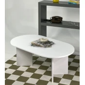 Hanah Home Klub sto Leo Large, 110x42x60 cm, Prljavo beli