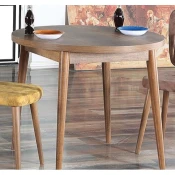 Hanah Home Trpezarijski sto Stil Barok, 90 cm, Orah