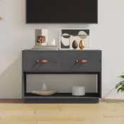 Vidaxl vidaXL TV stojalo sivo 90x40x60 cm masivni borov les