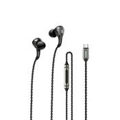 In-Ear ušesne slušalke RM-616a, Type C, Remax, 1.2m, črna