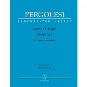 PERGOLESI:MASS IN F MAJOR VOCAL SCORE