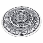 eoshop Okrogla preproga FUN prtiček prtiček - siva ( - Velikost: krog 140 cm)