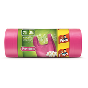 FINO Kese za smece PREMIUM HD 70l 15/1 roze