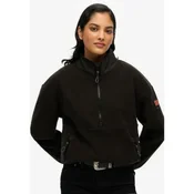 Superdry za ženske. W2012339A Active fleece črna (14 UK = L), Črna, Priložnostno, Reciklirani polister, Trajnostni