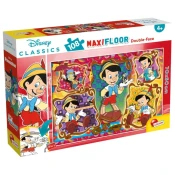 Pinokio 2 v 1, 108-delni puzzle in pobarvanka, 70x50 cm – Lisciani