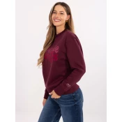 Sweatshirt-D10608BC02801A4NO-burgundy