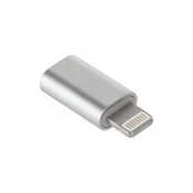 shumee Adapter za micro USB - Lightning, srebrn