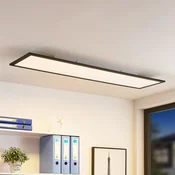 Lindby LED panel Nelios, 120 x 30 cm, CCT, črna, kovina - Kuhinja - Sodobni - črna, bela - Plastika
