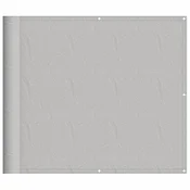 Vidaxl Balkonsko platno svetlo sivo 90x500 cm 100 % poliester oxford