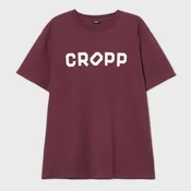 Cropp - Majica s natpisom - bordo