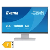 54.6 cm/21.5“ (1920x1080) iiyama ProLite T2252MSC-W2AG 16:9 IPS 5 ms Touch10pt HDMI DisplayPort USB Hub Speakers VESA White