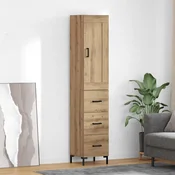 Highboard Umjetnicki hrast 34,5 x 34 x 180 cm Konstruirano drvo
