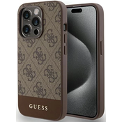 Etui za telefon Guess iPhone 15 Pro 6.1 boja: smeđa