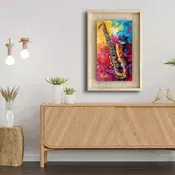 Wallity Dekorativna uramljena slika, 43x63cm, Šarena