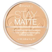 RIMMEL London 006 Warm Beige Stay Matte puder v prahu v prahu 14 g