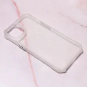Torbica Carbon Crystal za iPhone 14 6.1 bela