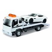 Bburago 1:43 STR FIRE tovornjak za vleko s ploskim platojem, z Jaguar F-Type R Dynamic (V6)
