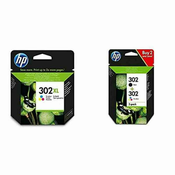 HP 302XL High Yield Tri-color Original Ink Cartridge, Visoki (XL) prinos, Pigmentna tinta, 8 ml, 300 stranica, 1 kom