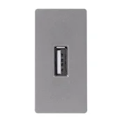 ELEKTRO SMART ELEKTRO SMART modul 1/2 za USB A konektor – samo za prijenos podataka, sivi ES-86-1/2USBD-GY