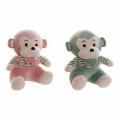 NEW Plišasta igrača DKD Home Decor Zelena Roza Plastika Otroška Opica 23 x 20 x 27 cm (2 kosov)
