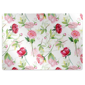 Decormat Podloga za zaščito tal Rdeče cvetje 120x90 cm 15 cm