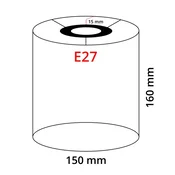 Eglo 32912 - Univerzalni abažur TUNJA E27, precnika 15 cm, krem